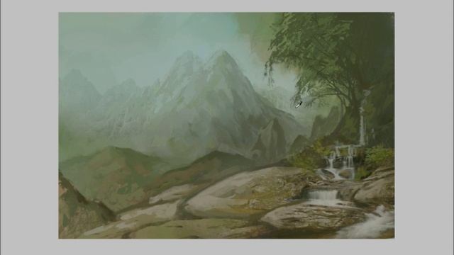 Photoshop Speedpaint - Mountain Sanctuary Concept Art смотреть онлайн