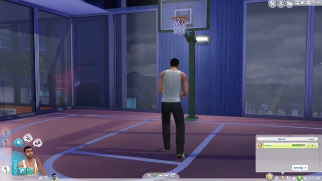 Sims 4 City Living ? - Fast Fitness Skill Cheat - Basketball Hoop Glitch смотреть онлайн