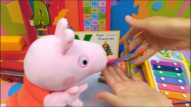 Раннее развитие ребенка. Учим алфавит буква экс [X]. Английский с Свинкой Пеппой урок 24 смотреть онлайн