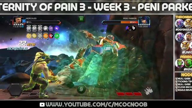 Eternity of Pain 3: Bargaining - Week 3 - Hercules Vs Peni Parker #Large MCoC смотреть онлайн