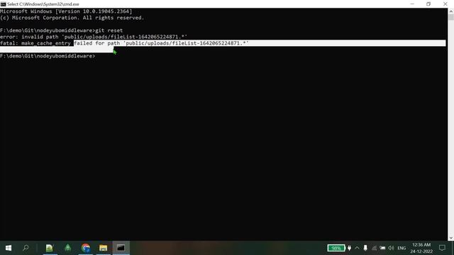Git Invalid Path |Unable To Checkout Working Tree|Clone Succeeded But Checkout Failed Error Resolve