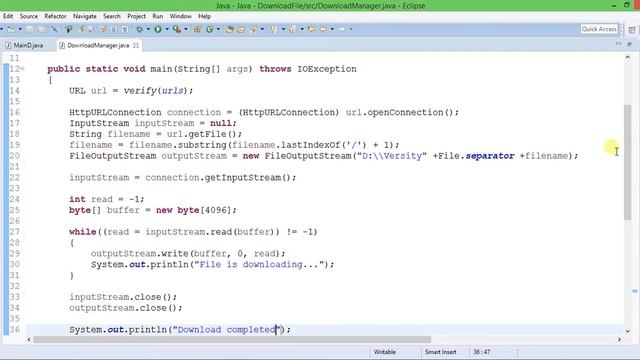 Java Download File From Internet Part 2 смотреть онлайн