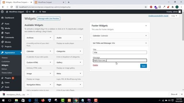 WordPress Custom widget development in Hindi/Urdu (Part #2) смотреть онлайн