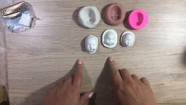 Лицо для ватных игрушек из полимерной глины. Не запекаем, а варим!!! смотреть онлайн