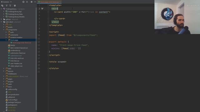 ASP.NET Core, C#, EF Core, Nuxtjs, Vuetify - Front Page - Tricking Library Ep49 смотреть онлайн