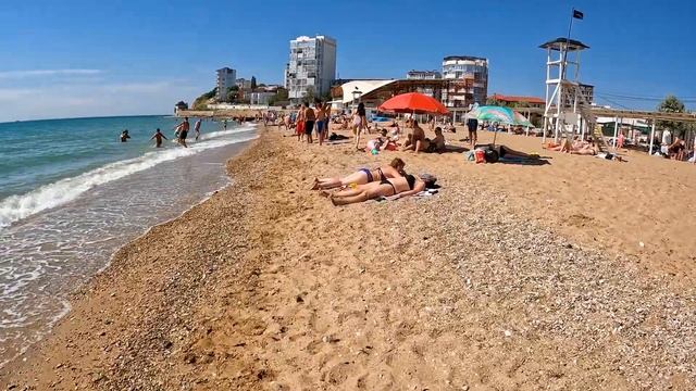 ПЛЯЖ ОРЛОВКА, Лето ИЮНЬ 2022 Звездный Берег, СЕВАСТОПОЛЬ, КРЫМ смотреть онлайн