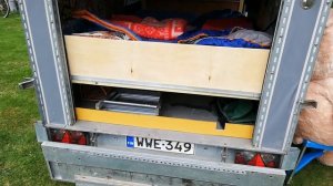 Прицеп своими руками на базе стандартного бортового прицепа. Развёртывание лагеря.