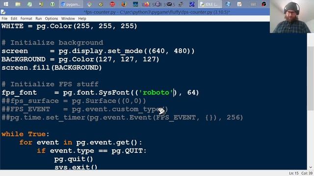 FPS Counter -- Pygame смотреть онлайн