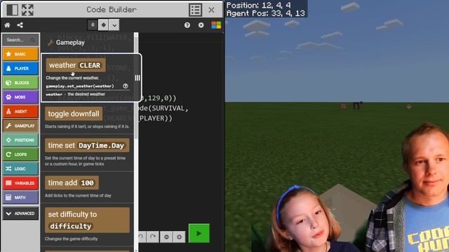 MakeCode Python for Minecraft:Education Edition - Spleef смотреть онлайн