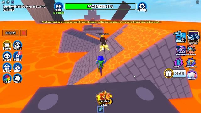 Ayush Ekta Completed Roblox Lava Bike Obby!! смотреть онлайн