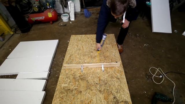 САНКИ ИЗ ПЕНОПЛАСТА И МОНТАЖНОЙ ПЕНЫ - DIY смотреть онлайн