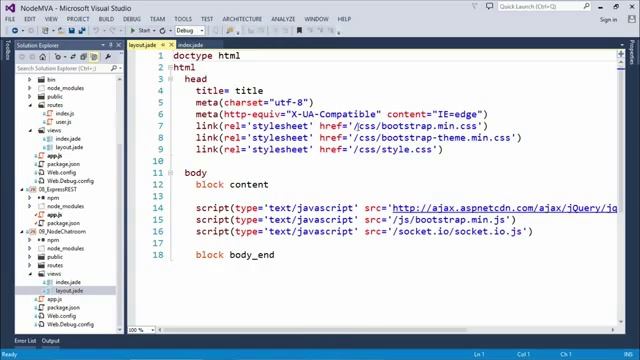 Building Apps with Node js 04 Creating the UI смотреть онлайн