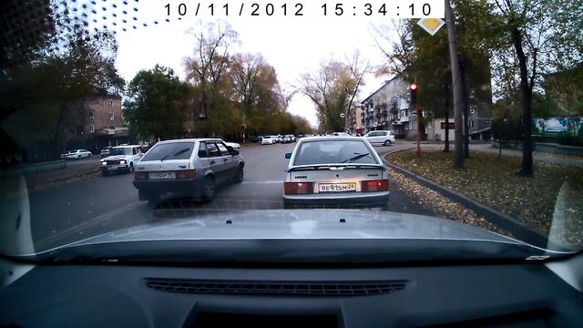 Абакан.Советская-Ярыгина.ВАЗ2109 ВЕ915М24 транзиты смотреть онлайн