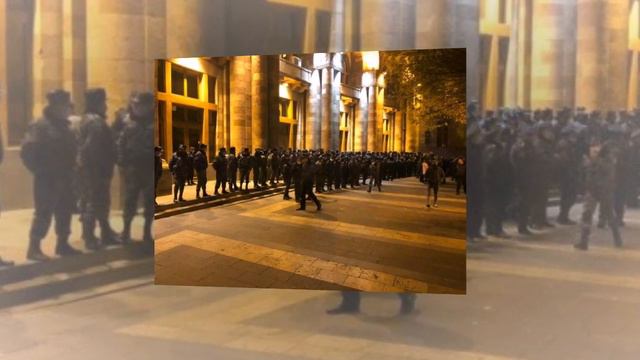 Большое количество полицейских контролирует здание правительства и правительственную дачу смотреть онлайн