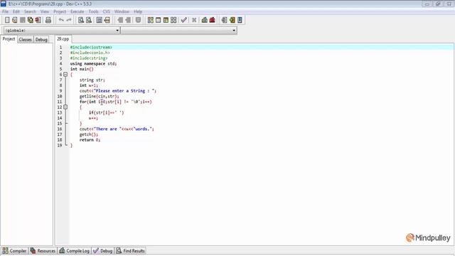 169 COUNTING WORDS IN A STRING - C++ LANGUAGE HINDI смотреть онлайн