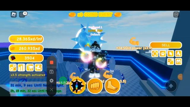 Getting 22 stage in my fast lifting simulator roblox (part 3) смотреть онлайн