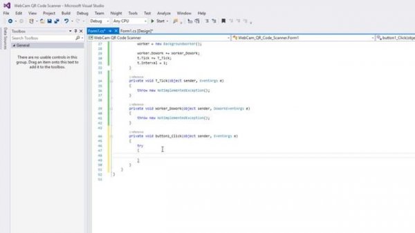 WebCam QR Code Scanner In C#