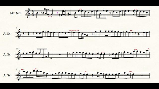 Sax Alto Eb - Your Latest Trick  - Dire Straits