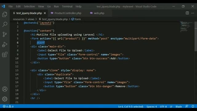 Multiple File Uploading in Laravel. Multiple file upload in laravel and jquery, javascript. смотреть онлайн