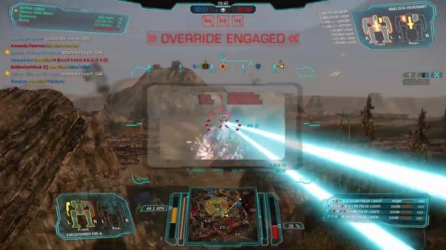 Mechwarrior Online - Encircling the enemy body - Large pulse Executioner 4 kills canyon смотреть онлайн