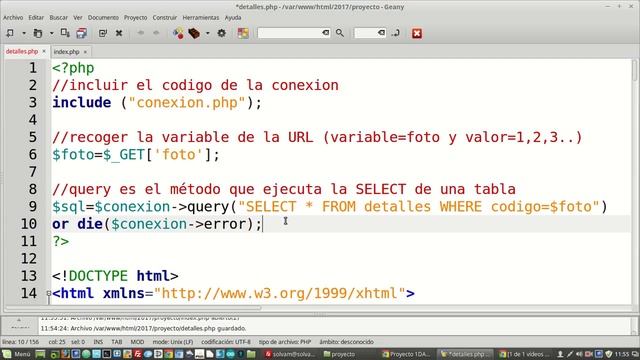 Base de datos: Integrar php en detalles.php (1/3) смотреть онлайн
