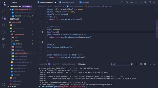 NestJS Creating Exception Filter #10 смотреть онлайн