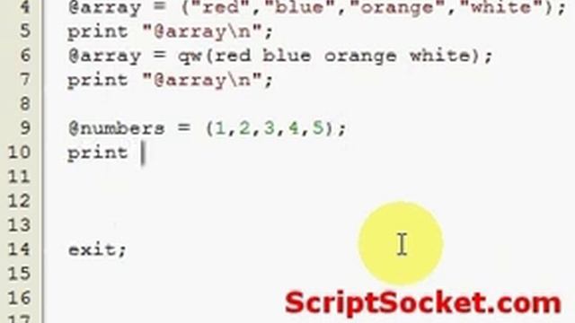 Perl Tutorial 7 - Array Tips смотреть онлайн