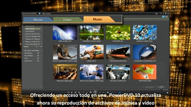 CyberLink PowerDVD 10 Ultra 3D - Experiencia No.1 de Película en PC смотреть онлайн