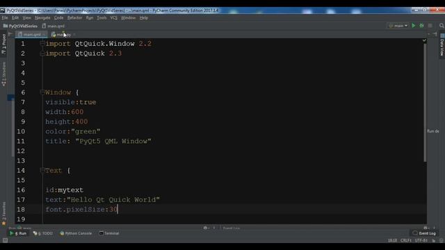 PyQt5 QtQuick Drawing Text In Window смотреть онлайн