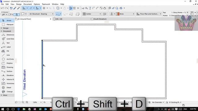 ArchiCAD for Beginners Part 1-Drawing Walls смотреть онлайн