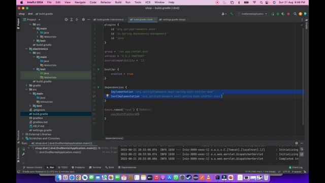 Spring boot lesson 3 - Building multi level project using gradle смотреть онлайн