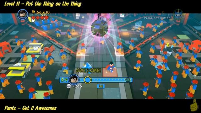The Lego Movie Videogame: Lvl 11 Put That thing in the Thing - FREE PLAY (Pants & Gold Manuals)- HT смотреть онлайн