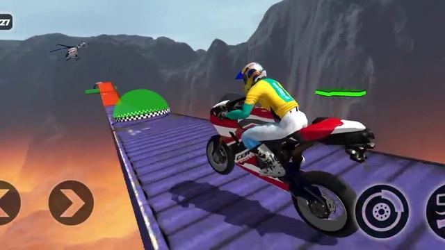 Impossible Motor Bike Tracks 3D Gameplay – Motorcycle Racing Games – Motorcycle Simulator #17 смотреть онлайн