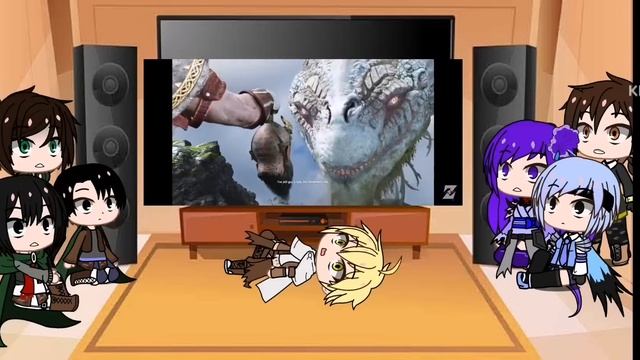 Aot and Genshin Impact reacts to World Serpent(Gow4) | Gacha club | Wade смотреть онлайн