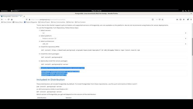 How To Install PostgreSQL 12 Yum Repository On Fedora 32 In Telugu смотреть онлайн
