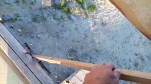 Односкатная крыша на баню, Стропила, стойки