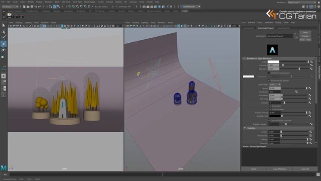 2r - Создание моделей, их освещение и рендеринг в MAYA смотреть онлайн