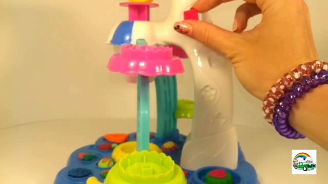 PlayDoh Swirl & Scoop Ice Cream In Eng&Rus. Фабрика мороженого на Рус и Анг