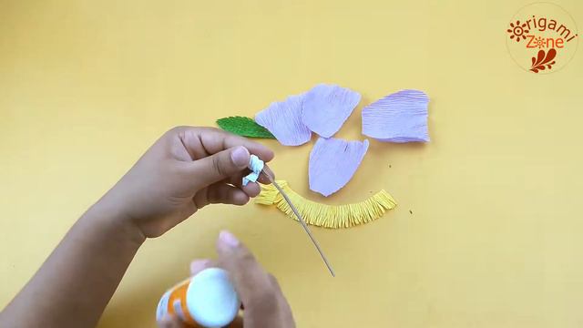 Origami Poppy Flower Making Easy Flower of Crepe Paper - Origami Crepe Paper Flower - Origami Zone смотреть онлайн