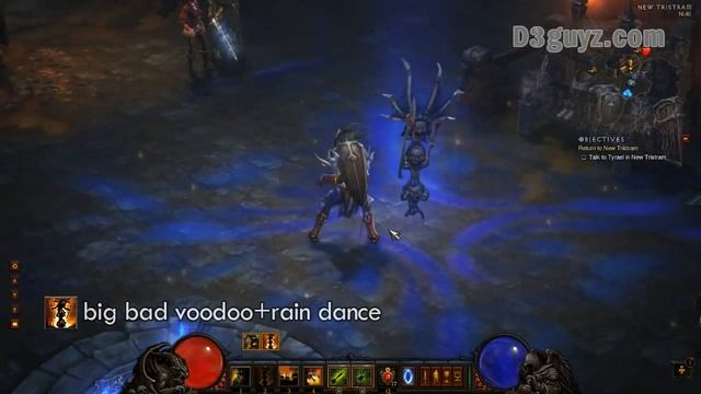 Diablo3-Колдун-умение-Большое Плохое Вуду+Танец дождя смотреть онлайн