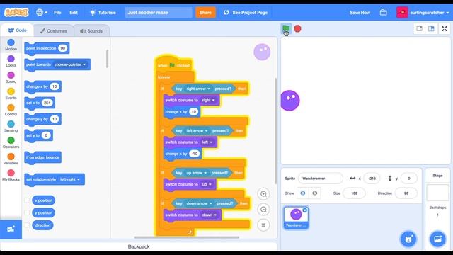 Easy Scratch 3 Maze Game | How to Make a Maze Game for Beginners смотреть онлайн