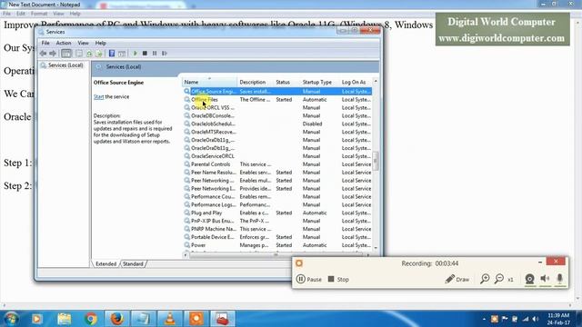 Improve Performance of PC and Windows with heavy softwares like Oracle 11G смотреть онлайн