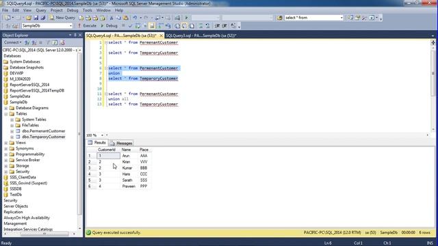 Union and Union All in Sql Malayalam смотреть онлайн