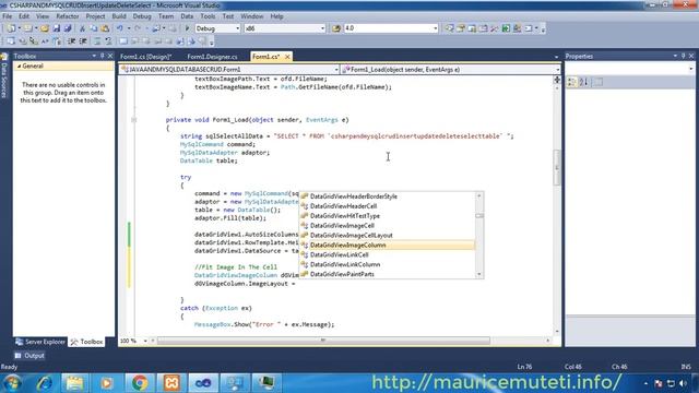 C# AND MYSQL DATABASE CRUD TUTORIAL #36 - How To Stretch An Image to Fit In DataGridView Cell смотреть онлайн