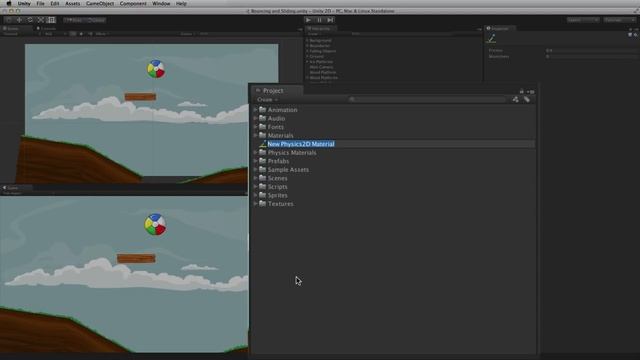 Sliding & Bouncing in 2D - Official Unity Tutorial смотреть онлайн