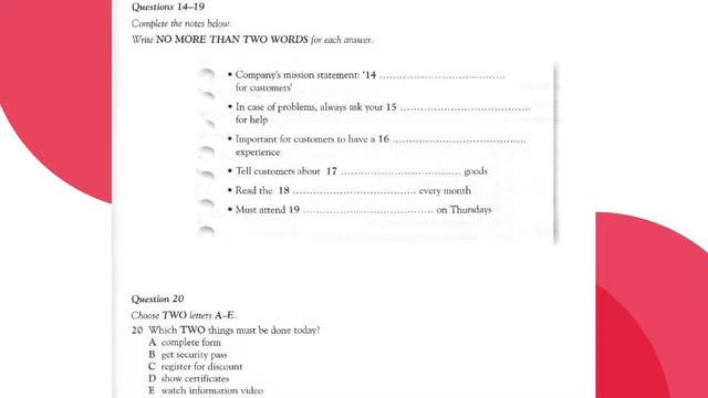 IELTS Listening Practice Test #6 смотреть онлайн