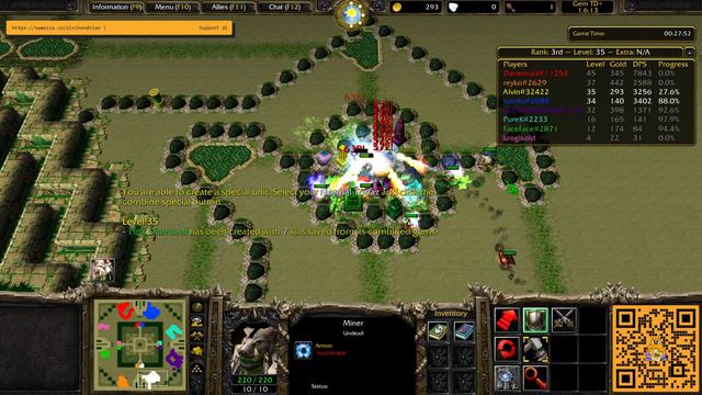 WARCRAFT 3 Indonesia - Gem TD #2 Damage Test Kill смотреть онлайн