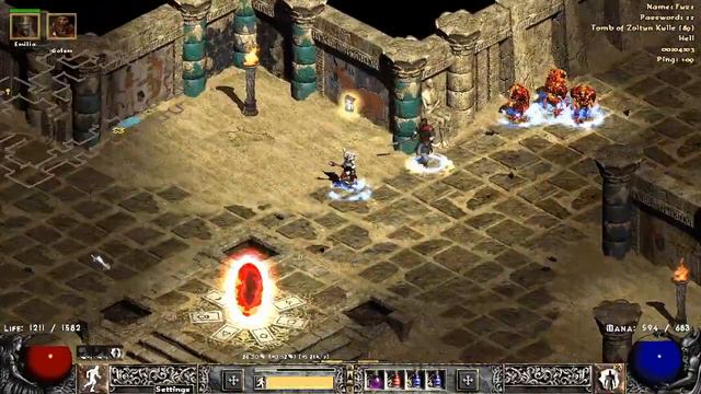 Project Diablo 2: Teeth Necro vs T3 Tombs. 300% in 8 minutes with bad mods. смотреть онлайн