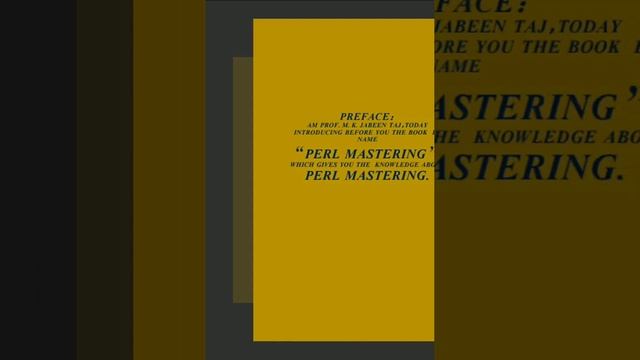 JABEN INDIA,INTRODUCING BOOK "PERL MASTERING". смотреть онлайн
