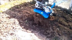 Мотоблок "Прораб" ч.3, вспашка.